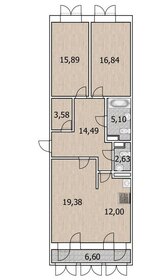 Квартира 93,2 м², 3-комнатная - изображение 1