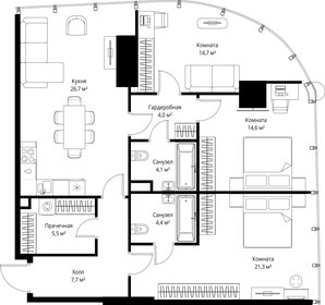 Квартира 103 м², 3-комнатная - изображение 2