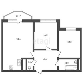 Квартира 60,3 м², студия - изображение 2