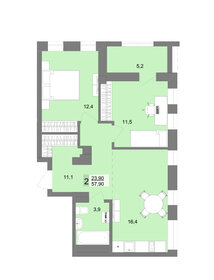 60,2 м², 2-комнатная квартира 16 200 000 ₽ - изображение 74