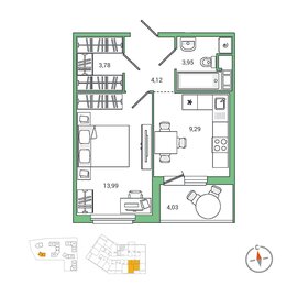 40,1 м², 1-комнатная квартира 3 380 000 ₽ - изображение 50