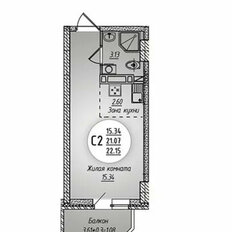 Квартира 22 м², студия - изображение 3