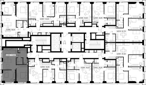 58 м², 2-комнатная квартира 22 495 242 ₽ - изображение 78