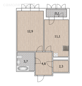 39,5 м², 2-комнатная квартира 4 970 000 ₽ - изображение 57