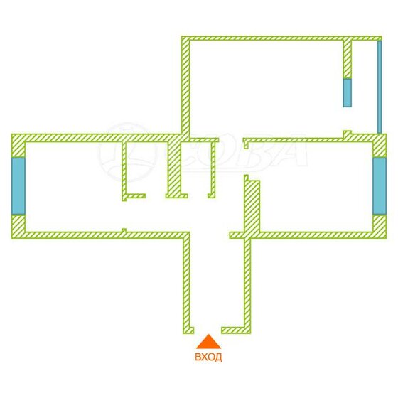 61,7 м², 2-комнатная квартира 7 650 000 ₽ - изображение 19