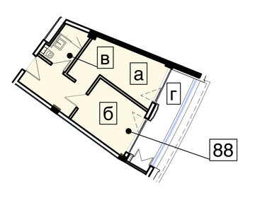 Квартира 36,4 м², 2-комнатные - изображение 1