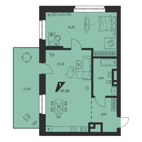 32 м², 1-комнатная квартира 4 800 000 ₽ - изображение 67