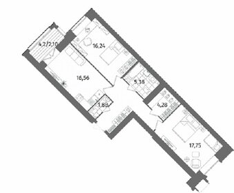 79,3 м², 2-комнатная квартира 19 370 000 ₽ - изображение 48