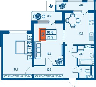 66,8 м², 2-комнатная квартира 10 521 000 ₽ - изображение 61