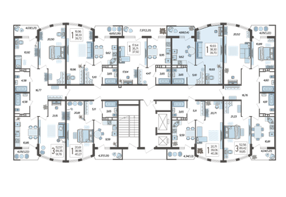 39,7 м², 1-комнатная квартира 6 439 340 ₽ - изображение 27