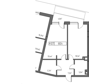 63,3 м², 1-комнатные апартаменты 39 795 140 ₽ - изображение 11