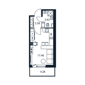 25,2 м², квартира-студия 4 220 888 ₽ - изображение 84