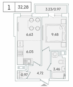 32,9 м², 1-комнатная квартира 6 000 000 ₽ - изображение 87
