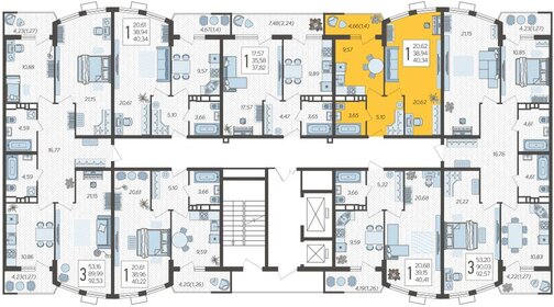 44 м², 1-комнатная квартира 7 800 000 ₽ - изображение 131