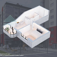 Квартира 37 м², 1-комнатная - изображение 2