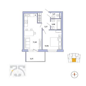 33,9 м², 1-комнатная квартира 8 814 000 ₽ - изображение 67