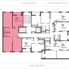 Квартира 89,4 м², 3-комнатная - изображение 2