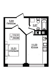 33,9 м², 1-комнатная квартира 5 340 000 ₽ - изображение 20