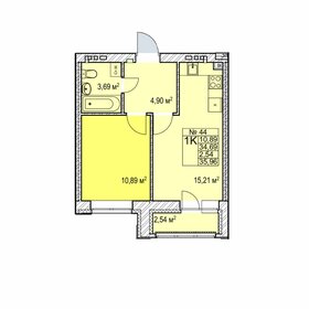 36 м², 1-комнатная квартира 6 670 000 ₽ - изображение 58