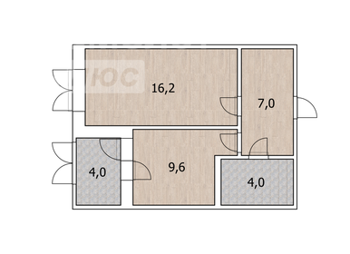 Квартира 36,4 м², 1-комнатная - изображение 1