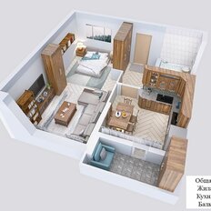 Квартира 50,3 м², 1-комнатная - изображение 4