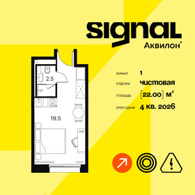 Квартира 22 м², 1-комнатные - изображение 1