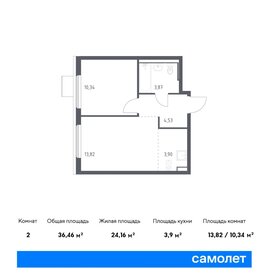 Квартира 36,4 м², 1-комнатная - изображение 1