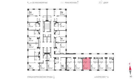 26 м², апартаменты-студия 7 020 000 ₽ - изображение 99