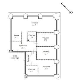 Квартира 111,7 м², 4-комнатная - изображение 1