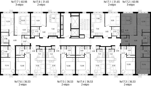 62 м², 2-комнатная квартира 10 499 000 ₽ - изображение 142