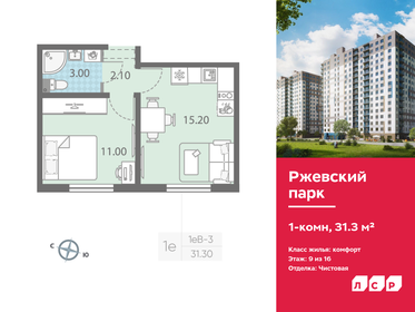 31,3 м², 1-комнатная квартира 5 130 070 ₽ - изображение 31