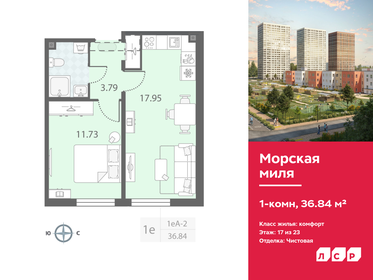 Квартира 36,8 м², 1-комнатная - изображение 1