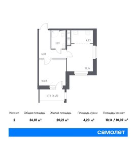 Квартира 36,8 м², 1-комнатная - изображение 1