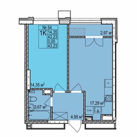 43,2 м², 1-комнатная квартира 7 130 000 ₽ - изображение 8