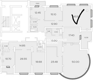 85,5 м², 3-комнатная квартира 11 800 000 ₽ - изображение 31