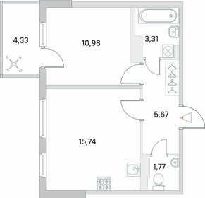 39,3 м², 1-комнатная квартира 6 707 000 ₽ - изображение 9