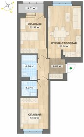 57,5 м², 2-комнатная квартира 7 100 000 ₽ - изображение 35