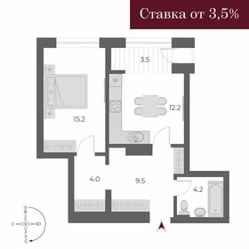 45 м², квартира-студия 8 860 000 ₽ - изображение 123