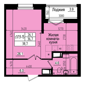 38,7 м², квартира-студия 8 660 087 ₽ - изображение 13