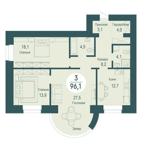 84 м², 3-комнатная квартира 15 500 000 ₽ - изображение 42