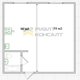 Квартира 34 м², 1-комнатная - изображение 1