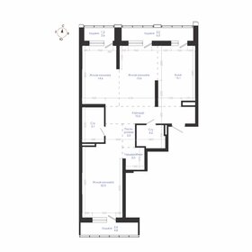 Квартира 99,4 м², 3-комнатная - изображение 1