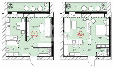 24,7 м², квартира-студия 1 650 000 ₽ - изображение 24