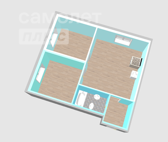 Квартира 57,1 м², 3-комнатная - изображение 3