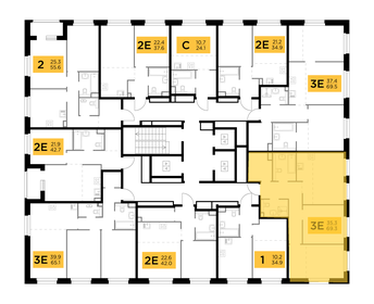 69,6 м², 3-комнатная квартира 12 490 000 ₽ - изображение 75