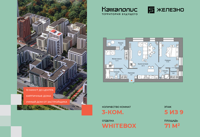 Квартира 71 м², 3-комнатная - изображение 1