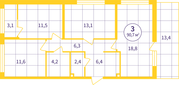 77,5 м², 3-комнатная квартира 6 900 000 ₽ - изображение 136