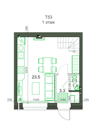 Квартира 53,4 м², 3-комнатная - изображение 1