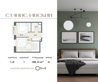 Квартира 36,3 м², 1-комнатная - изображение 1