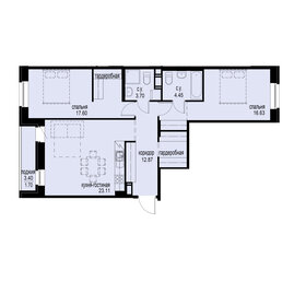 78,5 м², 2-комнатная квартира 24 816 250 ₽ - изображение 61